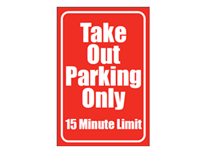 Picture of Take Out Parking Sign (TOPS#008)
