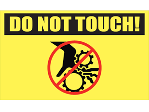 Picture of Do Not Touch Decal (DNTD#003)