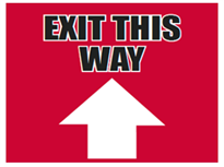 Picture of Exit This Way Up Yard Sign (ETWUYS#002)