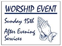 Picture of Worship Event Yard Sign (WEYS#002)