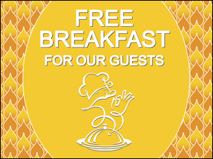 Picture of Free Breakfast Yard Sign (FBYS#002)