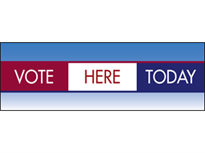 Picture of Vote Here Today Banner (VHTB#001)