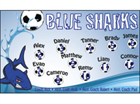 Picture of Blue Sharks Soccer  Banner (BSSB#001)