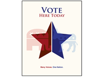 Picture of Vote Here Today Poster (VHT4P#011)